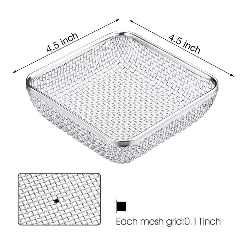 Miady RV Furnace Vent Screen, Flying Insect Bug Cover Camper Heater Exhaust Vents - 4.5x4.5 Stainless Steel Mesh Screens - Installation Tool Included - Image 3